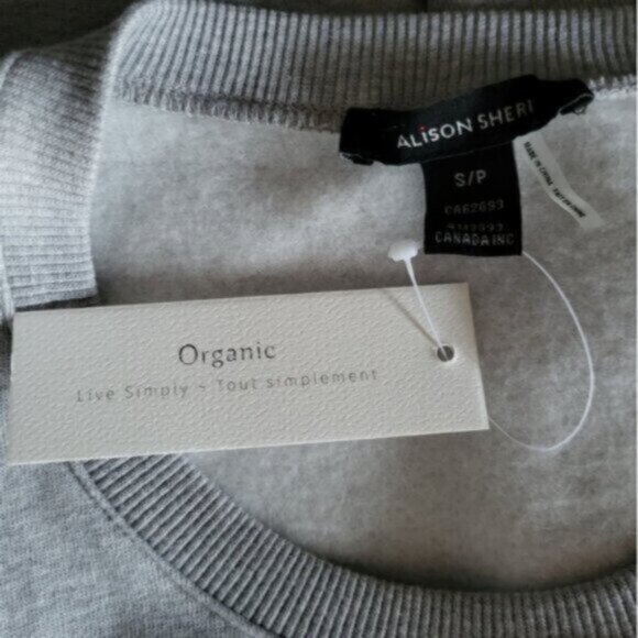 Alison Sheri - Organic Cotton Reversible Sequins Sweatshirt Small - Picture 10 of 13